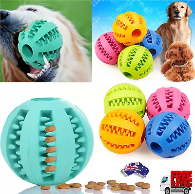 Fun Interactive Food Dispensing Dog Toys Puzzle Chew Tooth Cleaning Playing AU • $18.79