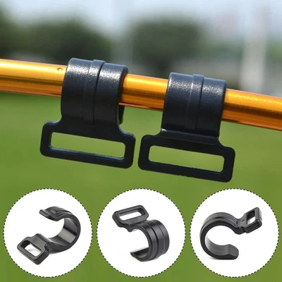 $14.92 • Buy 10 X Mini Plastic Pegs Ground Tent Camping Tarpaulin Gazebo Awning Hooks S/M/L