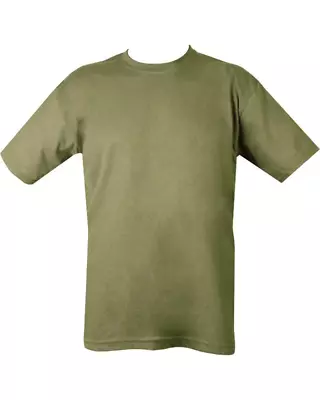 Mens Olive Green Military Plain T-Shirt Cotton Tee Combat Tactical UK Size S-3XL • £8.99