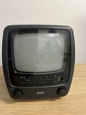 Vintage RCA 5  Portable Black &White CRT TV Television 16-3001 W/Cord Works • $40