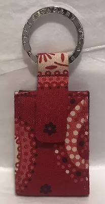 Vera Bradley Limited Edition Mesa Red Photo Clip Ring Key Fob Rare • $17.95