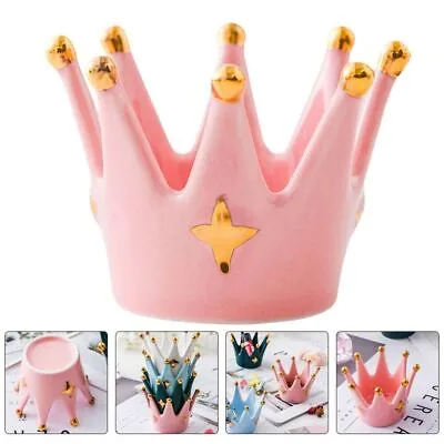 Crown Ceramics Ring Holder Ceramic Jewelry Tray New Candle Holder  Wedding • $14.23