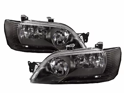 LANCER CEDIA/CG 2001-2003 4D/5D Clear Headlight Black Taiwan For Mitsubishi LHD • $274.39