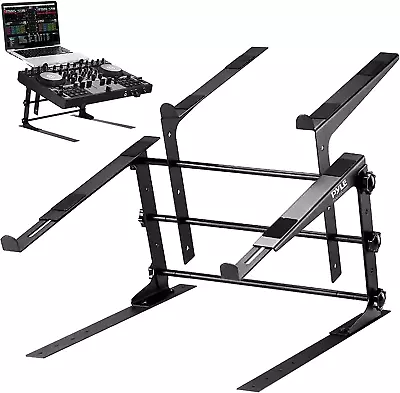 PLPTS38 Universal Dual Device Laptop Stand Sound Equipment DJ Mixing Workstatio • $104.92