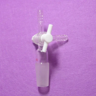 $12.43 • Buy Vacuum Adapter With Side Hose Connections, PTFE Stopcock,24/40 Joint