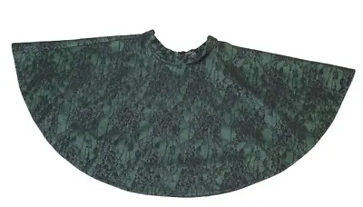 Torn Designer Womens Green Black Circle Mini Goth Punk Rockabilly Skirt Small • $16