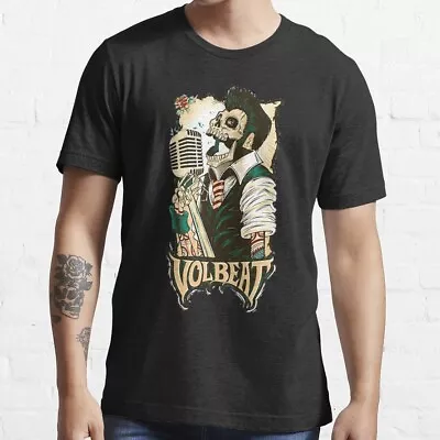 Volbeat New Logo Essential Black Shirt Retro Vintage T-Shirt Size S-5XL • $23.99