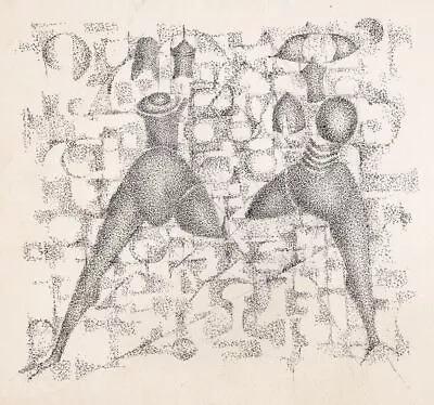 Type Brut / Outsider Type / Surrealism - Drawing Design 1960 (33) • $93.71