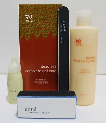 ETRE Dead Sea Minerals Complete Nail Care - Lotion Cuticle Oil & Buffer Set NIB • $9.34