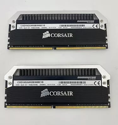 16GB Corsair Dominator Platinum DDR4 3000MHz RAM (2 X 8GB) - CMS041 • £54.99