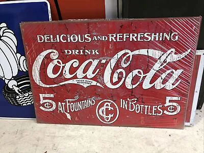 Coca Cola Delicious Large Repro Metal Sign SK275 • $120