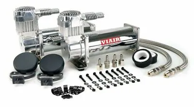 Viair 444C Chrome Dual Air Compressors For Cars & Truck Mount- 12V 200 PSI • $342.95