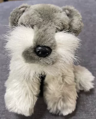 FAO Schwartz Miniature Schnauzer Plush Dog Puppy 9” • $13.99