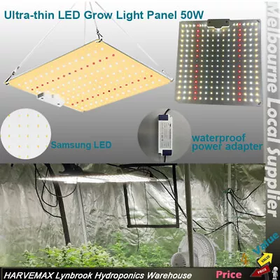 Hydroponic 50W LED Panel Grow Light Sun Spectrum Indoor Plant Veg Flower Tomato • $31.50