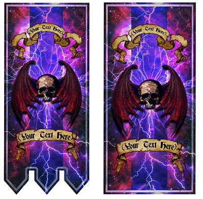 Lifesize 40k Night Lords Inspired Handmade Banner • $80.82