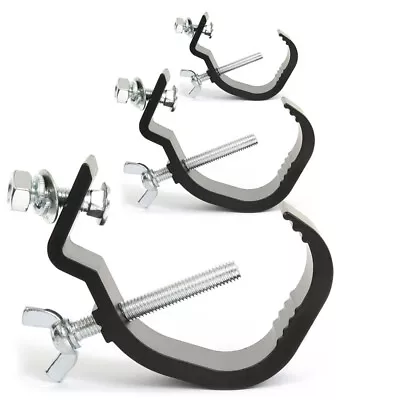 3x Black Metal Lighting G-Clamps Essex • £27.19