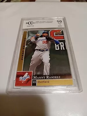 2009 Upper Deck First Edition Manny Ramirez  #341 Beckett Graded 10 Mint • $0.99