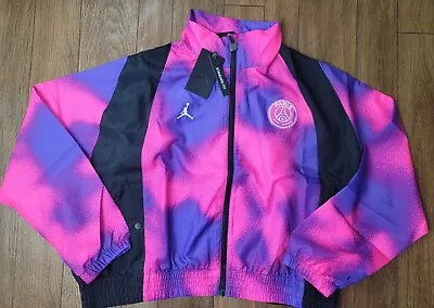 Nike Jordan X PSG Paris Tracksuit Jacket Women Sz XLarge CZ7503-510 Pink-Purple • $134.89