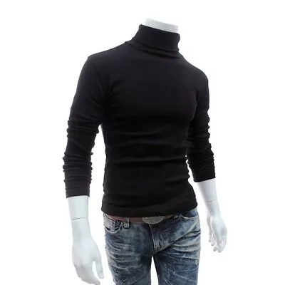 Men's Winter Warm Cotton Turtle Neck Turtleneck Sweater Stretch Jumper Tops New • $19.50