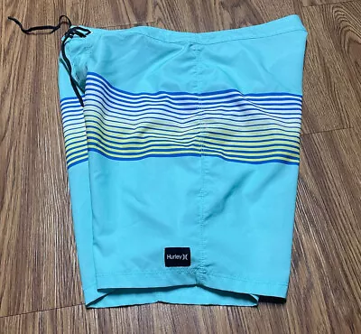 #C16 MENS HURLEY  Sz 36  Surf Swimming Shorts Surf Beach LOGO • $12.49