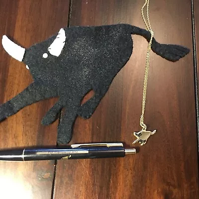 Vintage Boy Scout Philmont “Bull” Memorabilia - Patch Pen Necklace As Is. • $14.99