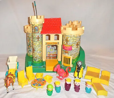 Vintage Fisher Price Little People Play Family Castle #993 Nice Set • $200