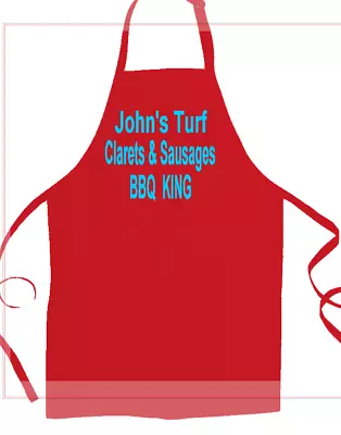 £10.99 • Buy KITCHEN APRON UNISEX -BBQ FOOTBALL BURNLEY FC -fun Humour Present 