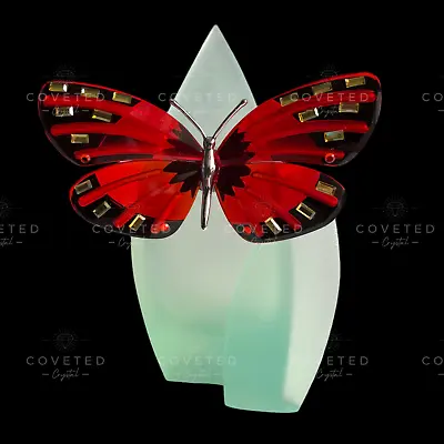 £200 • Buy Swarovski Crystal PARADISE BUTTERFLY ADENA LIGHT SIAM 622737 Red Mint Boxed Rare