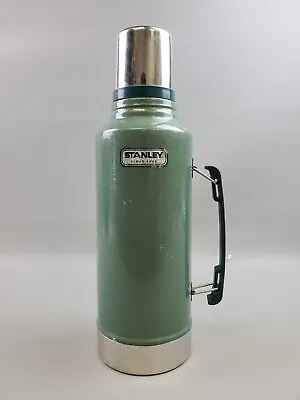 $20 • Buy Vintage Aladdin Stanley Metal 1 Liter 1.1 Qt Vaccum Bottle Thermos W/Lid & Cup