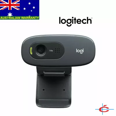 LOGITECH C270 Webcam 720p HD Video 3MP Camera Skype Built-in Mic USB Laptop PC • $89.99