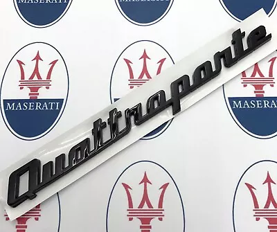 Maserati Black Quattroporte Emblem New 7.75  X .75  • $15