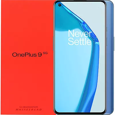 BNIB OnePlus 9 5G 2930442 Dual-SIM 256GB + 12GB Arcatic Sky Factory Unlocked OEM • $1555