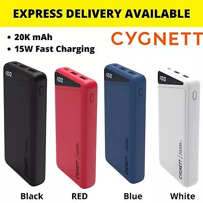$76.95 • Buy Cygnett Power Bank New ChargeUp Boost 2nd Gen 20K MAh 15W Fast Charging AU STOCK