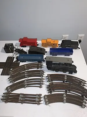 Vtg 36 Piece Lot LIONEL Marx O Gauge Train Set - Untested Engine Tracks Cars NYC • $99.99