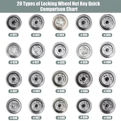 Wheel Nut Lock Key Socket Anti-theft Removal Tool To Fit  VW  Tool • $15.99