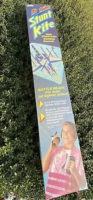 Vintage Hi-Flier AIR RAIDERS F-14 STUNT KITE - NEW IN BOX - Dual Handle Sounds • $56.97