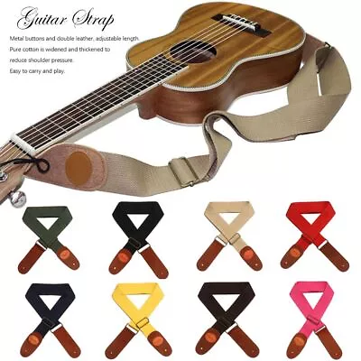 $8.25 • Buy Canvas Multi-Color Guitar Accessories Guitar Strap Guitar Belts Adjustable