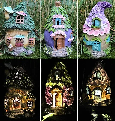 £12.55 • Buy Fairy House Solar Garden Ornament Pixie Lawn Secret Gift