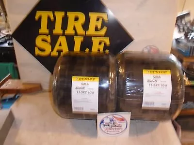 Racing Go Kart Nos Dunlop Tires 11.5x7.10-6 Vintage Drift Trike Cart Part X2 • $49.99