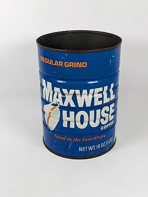 Vintage Maxwell House 1 Pound Coffee Tin Can - Empty - No Lid  1lb Size • $9.75