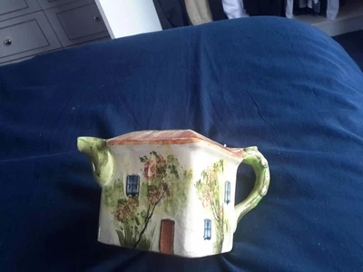 £10 • Buy Vintage Torquay Pottery Square Cottage Tea Pot.    Mainland Uk Only