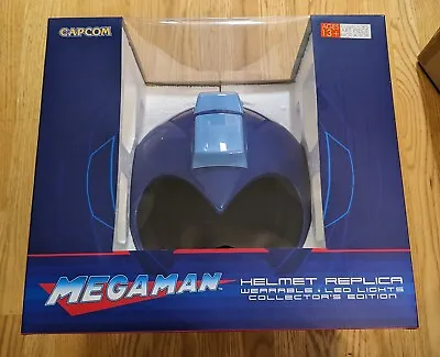 Mega Man Wearable Blue Helmet Replica Led Full Size Capcom NEW SEALED Megaman • $250