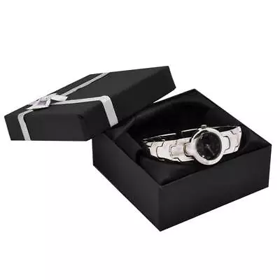 48 Wholesale Black Jewelry Paper Jewelry Watch Bracelet Gift Jewelry Boxes  • $64.18