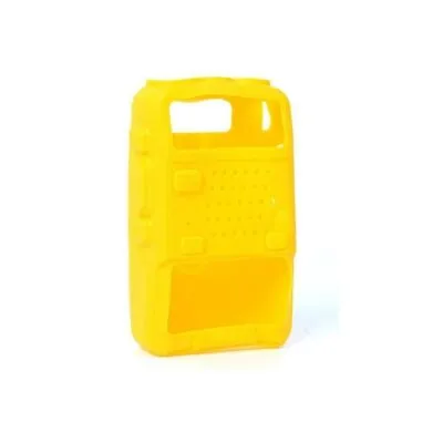 Rubber Soft Case Holster BaoFeng UV-5R DM-5R UV-5RA Walkie Talkie Radios Yellow • £2.39