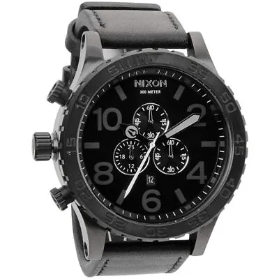 Nixon Watch 51-30 CHRONO A124-001 ALL BLACK A124001 Chronograph Men Wristwatch • $165