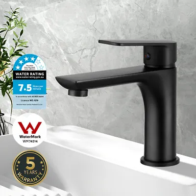 Bathroom Basin Mixer Tap Brass Faucet Vanity Laundry Sink Black • $68.95