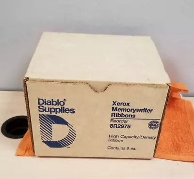 NEW! LOT 6 Diablo Supplies Black60 Series Ribbon Xerox Memorywriter 8R2975 #1088 • $44.99