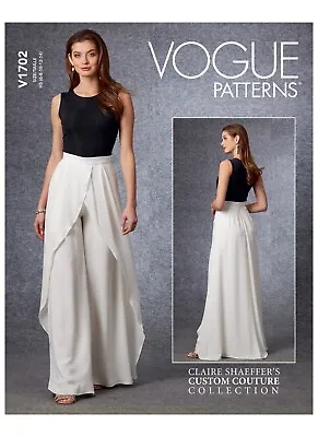 V1702 Vogue 1702 Sewing Pattern Misses' Claire Shaeffer's Skirt Pants Size 14-22 • $14.95