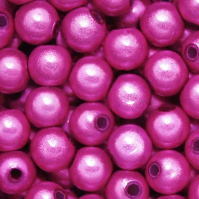 Miracle Bead Fuchsia Color Iridescent 4mm 6mm 8mm Round Jewelry Craft Beads • $7.99