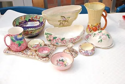 £40 • Buy Maling Ware Job Lot Pottery Newcastle China Tray Dishes Candlestick 12X Pieces